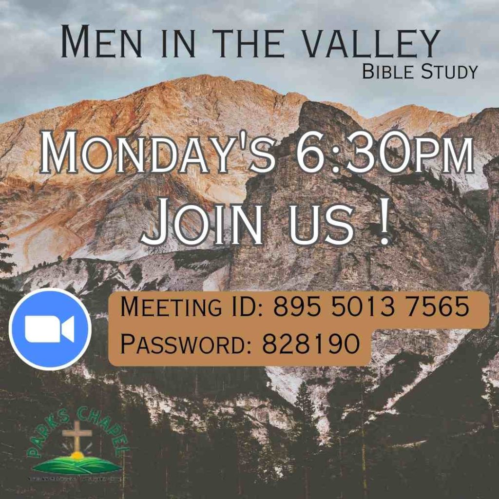 Men in the Valley - Bible Study
