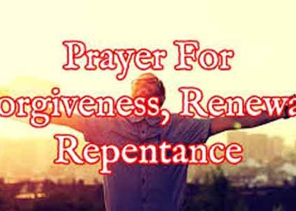Prayer For Repentance