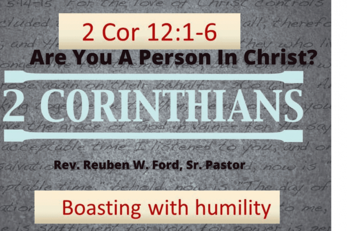 Are You A Person In Christ?