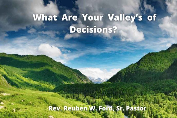What ARe Your Valleys of Decisions