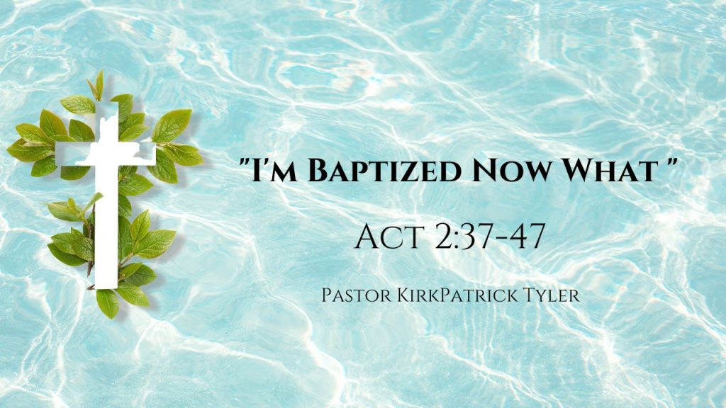 I’m Baptized, Now What? – Part VI – I Want To Be Baptized